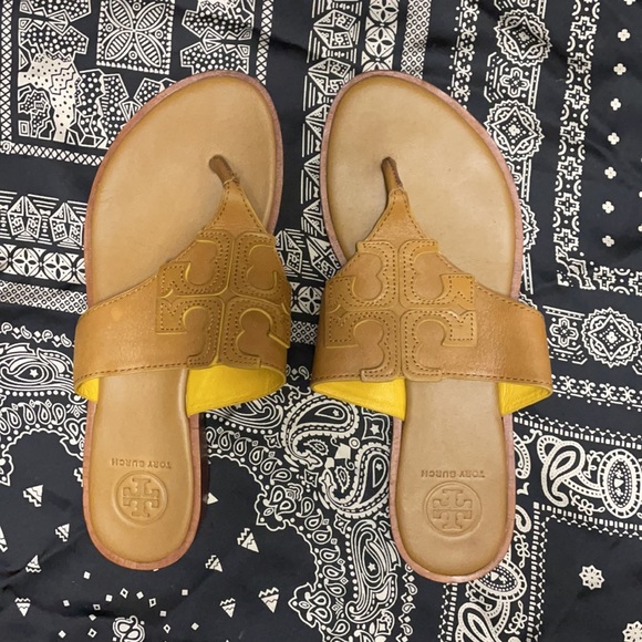 Tory Burch Brown Leather Sandal - Picture 2 of 4